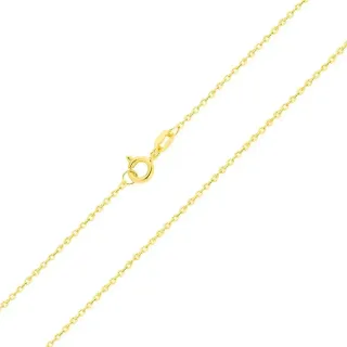 Corrente de ouro feminina 18k bailarina 40cm