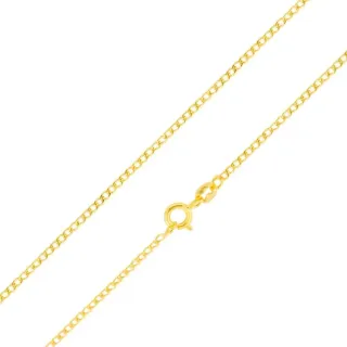 Corrente de ouro feminina 18k grumet fina 40cm