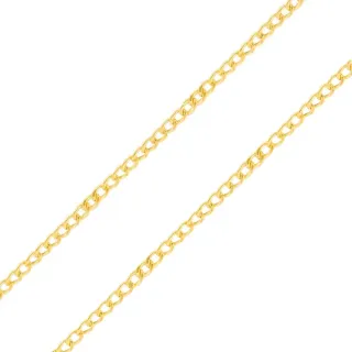 Corrente de ouro 18k choker 40cm grumet