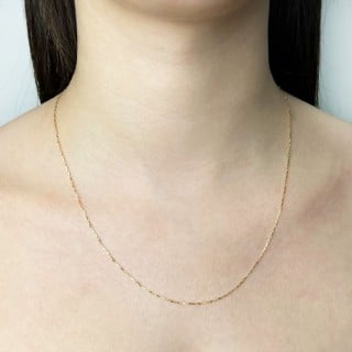 Corrente de ouro 18k cartier 50cm fina