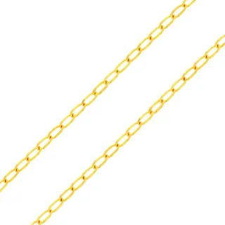 Corrente de ouro feminina 18k 45cm elos iguais grumet IV