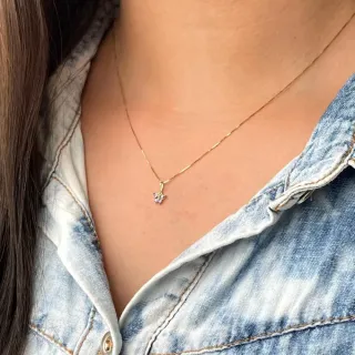 Conjunto colar e brinco de ouro 18k borboleta