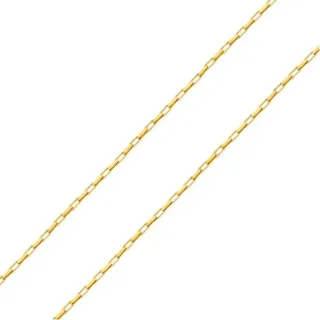 Corrente de ouro 18k 70cm malha cartier 