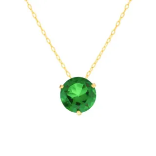 Corrente + pingente de ouro 18k verde Light