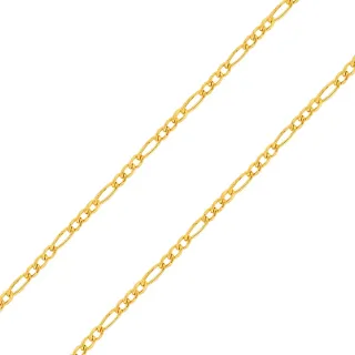 Corrente de ouro 18k feminina 3x1 45cm