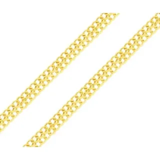 Corrente de ouro 18k feminina malha lacraia 40cm