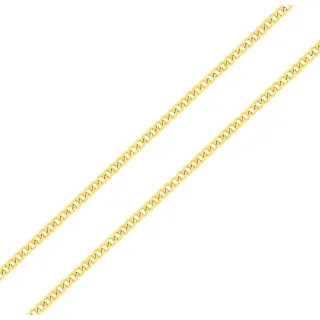 Corrente de ouro 18k feminina masculina 60cm Grumet VVII