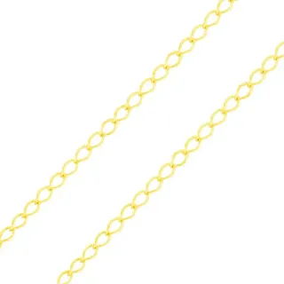 Corrente de Ouro 18k grumet carambola 40cm