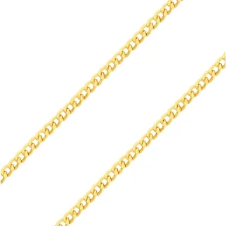 Corrente de ouro 18k malha grumet masculina grumet 70cm