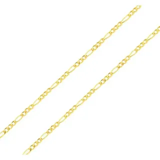 Corrente de ouro 18k masculina - Grumet 3x1 50cm