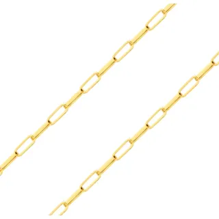 Corrente de ouro 18k masculina 70cm malha cartier 