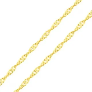 Corrente de ouro 18k singapura 40cm espessura VII