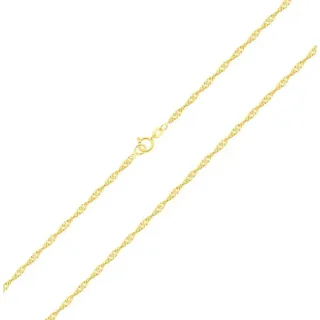 Corrente de ouro 18k singapura 45cm XVII