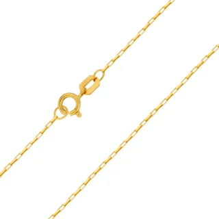Corrente de ouro 18k 50cm Elos Cartier veneziana alongada