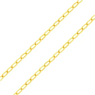 Corrente de ouro 18k 70cm elos iguais grumet
