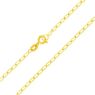 Corrente de ouro 18k 70cm grumet elos iguais