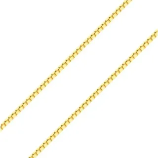 Corrente de ouro 18k italiana veneziana 45cm - 0,5mm