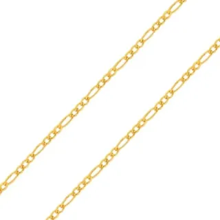 Corrente De Ouro Masculina Elos 3x1 Fina 70cm