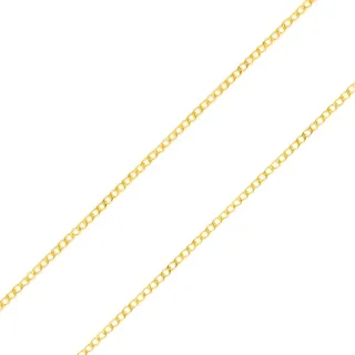 Corrente de ouro masculina feminina grumet 60cm fina