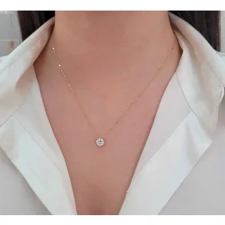 Corrente feminina de ouro 18k e Pingente em ouro 18k ponto de luz