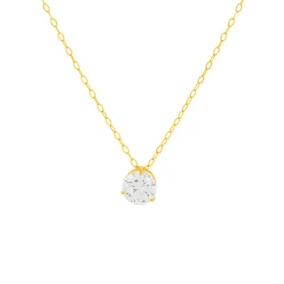 Corrente feminina de ouro 18k e Pingente em ouro 18k ponto de luz