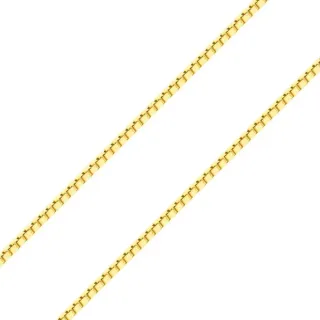 Corrente veneziana de ouro 18k 70cm 0,5mm