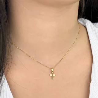 Pingente de ouro 18k cruz vazada II