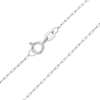 Corrente de ouro branco 18k cartier ultra fina 50cm