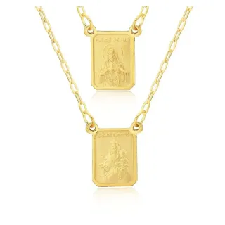 Escapulário de ouro 18k Nossa Senhora pequeno