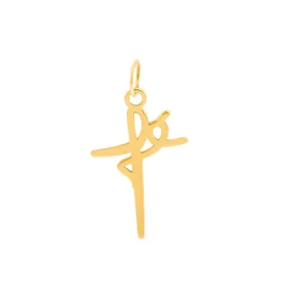Pingente de ouro 18k fé 
