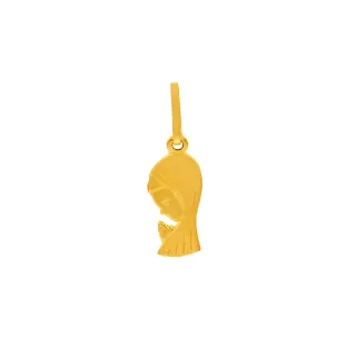 Pingente de ouro 18k Nossa Senhora orando