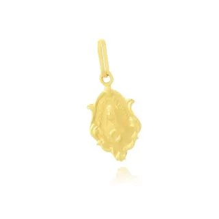 Pingente de ouro 18k Santa Rita de Cássia ornamentada