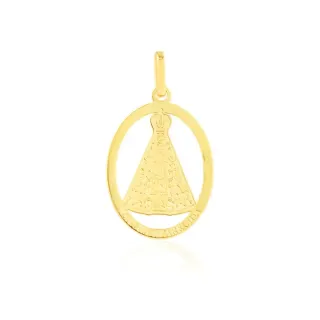 Pingente Nossa Senhora Aparecida de ouro 18k XVI