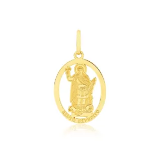 Pingente Santo Expedito de ouro 18k