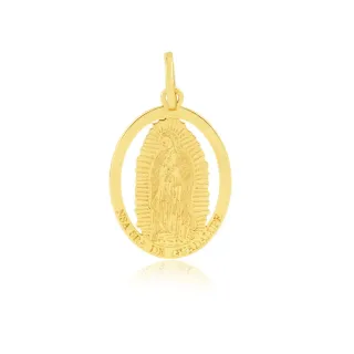 Pingente de ouro Nossa Senhora Guadalupe medalha