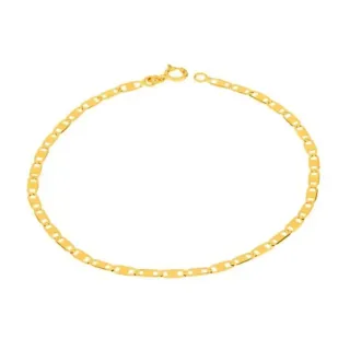 Pulseira de ouro infantil 18k piastrine