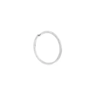 Piercing de argola de ouro branco 8mm