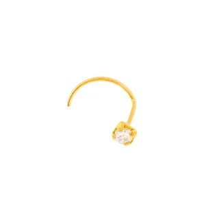Piercing de ouro 18k com garrinhas