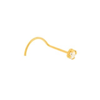 Piercing de ouro 18k com garrinhas