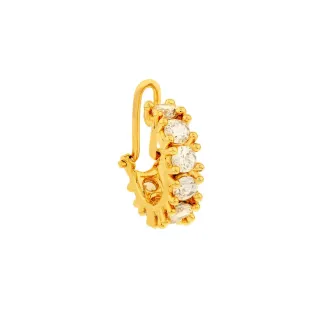 Piercing de ouro 18k orelha Conch encaixe 4mm