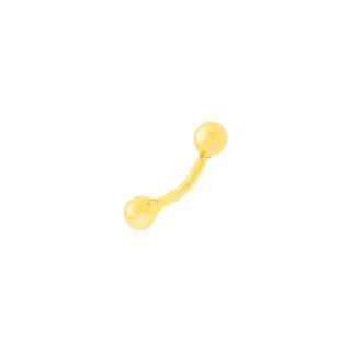 Piercing de ouro 18k tragus ou sobrancelha bolinha