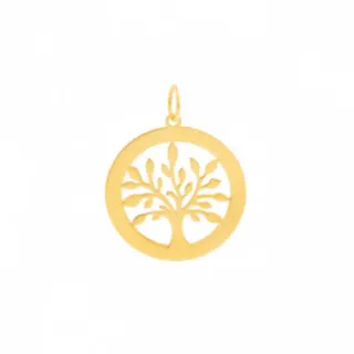 Pingente arvore da vida de ouro 18k III