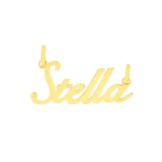 Pingente com nome de ouro 18k 6 letras