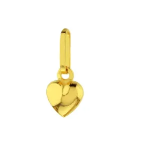 Pingente de ouro 18k coração mini gordinho