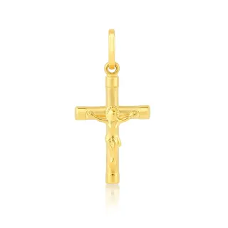 Pingente crucifixo de ouro 18k Jesus Cristo XVI