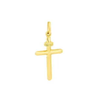 Pingente cruz de ouro 18k P INRI