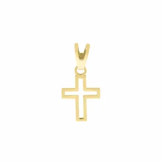 Pingente de ouro 18k cruz vazada II