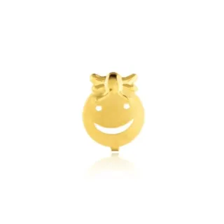 Pingente De Ouro 18k Filha Carinha Menina