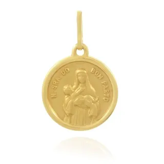 Pingente de ouro 18k Nossa Senhora do bom parto