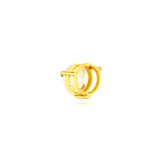 Pingente de ouro 18k ponto de luz mini